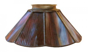 Lampenschirm " 8001a ",Höhe ca. 6,5 cm,Durchmesser ca. 17,5 cm,rot-braun