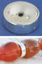 Scheiben,beidseitig konkav,925er Sterling Silber