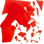 Preview: Optul Glass,confetti for float glass,COE 82,transparent,red,code 1015,ca. 100 g,item number 3592750.