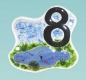 Preview: Glass House Number 8," Pond ",ca. 22 x 22 cm