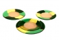 Preview: Menu Plates,Glass Cover,four-part,champagne,green,yellow