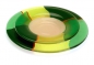 Preview: Menu Plates,Glass Cover,four-part,champagne,green,yellow