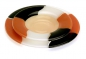 Preview: Menu Plates,Glass Cover,four-part,champagne,brown,black,white