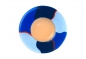 Preview: Dessert plate,Ø ca. 28,5 cm,champagne,blue