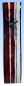 Preview: Wall clock " Red Gray Wave ",red,gray,black,blue,ca. 37 x 8 cm