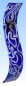 Preview: Wall clock " Whirlpool ",blue,dark blue,light gray,ca. 39 x 8 cm