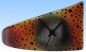 Preview: Table clock,orange semi transparent,gray opaque,ca. 10 x 11,5 x 25 cm