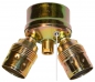 Preview: Double cluster body,2 x E27,brass,with pull switch,ever max. 75 Watt,item number 2022500.