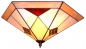 Preview: Deckenleuchte " Star ",Tiffany-Glaskunst,beige,amber,hellbraun,dunkelbraun,Durchmesser ca. 40 cm,Artikelnummer 4031,gefertigt in unserer eigenen Werkstatt in Göttingen,Deutschland,Seitenansicht.
