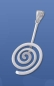 Preview: Donut holder,spiral,round,diameter ca. 14 mm,925 Sterling Silver,item number 3421AP.