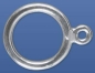 Preview: Double ring,flat,diameter ca. 12/8,5 mm and ca. 3,5/1,5 mm,925 Sterling Silver,item number 3596C.