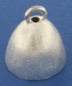 Preview: Endkappe,Durchmesser ca. 12 mm,mit Loch und Öse,925er Sterling Silber,gebürstet,Artikelnummer 3481.