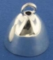 Preview: Endkappe,Durchmesser ca. 12 mm,mit Loch und Öse,925er Sterling Silber,Artikelnummer 3481F.