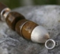 Preview: End cap,diameter ca. 12 mm,with hole,925 Sterling Silver,item number 3482F (application example).