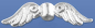 Preview: Intermediate part," Angel Wings ",ca. 27 x 9 mm,Sterling Silver,1 piece,item number 3730B.
