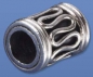 Preview: Intermediate part,ethno style,cylinder,outer diameter 8 mm,inner diameter 5 mm,length 10 mm,925 Sterling Silver,item number 3831F