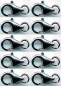 Preview: Closures,lobster claw clasps,CHP,length ca. 8 mm,open ring,925 Sterling Silver,10 pieces,item number 3554-10