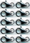Preview: Closures,lobster claw clasps,CHP,length ca. 16 mm,open ring,925 Sterling Silver,10 pieces,item number 3560-10