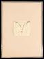 Preview: Folding card and envelope,ivory coloured,ca. 12 x 17 cm,with Glasinsel® motif " Elk ",ca. 5 x 5 cm,item number 130002e.Carmen Harusta,Glasinsel ®,Göttingen,Germany.