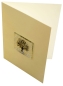Preview: Folding card and envelope,ivory coloured,ca. 12 x 17 cm,with Glasinsel® motif " Winter Tree ",ca. 5 x 5 cm,item number 130005e.Carmen Harusta,Glasinsel ®,Göttingen,Germany.