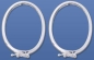 Preview: Closures,scarf holders,oval,diameter ca. 26 x 20 mm,925 Sterling Silver,2 pieces,item number 3597L-2.