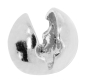 Preview: Klappkugel ohne Öse,Durchmesser ca. 4 mm,925er Sterling Silber,Artikelnummer 3500B.