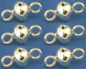 Preview: Intermediate parts,ethno style,Silver,beads,Ø ca. 5,5 mm,perforated,with 2 loops,6 pieces,item number 3897-6.