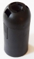 Preview: Socket,E14,plastic,black,max. 40 Watt,item number 2019005,view from diagonally above.