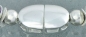 Preview: Magnetic lock,oval,width ca. 9 mm,length ca. 16 mm,925 Sterling Silver,item number 3498 (application example).