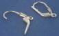 Preview: Ear hooks with loop and clickbow,length ca. 17 mm,925 Sterling Silver,1 pair,item number 3684.