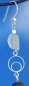 Preview: Earring component,2 circles with 2 loops,diameter ca. 10 mm,length ca. 18 mm,925 Sterling Silver,1 piece,item number 3734E (application example).