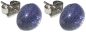 Preview: Ohrstecker,925er Sterling Silber,mit handgemachtem Glasstein,Durchmesser ca. 10 mm,dunkelviolett,1 Paar,Artikelnummer 22226600,in unserem eigenen Atelier gefertigt.Carmen Harusta,Glasinsel ®,Göttingen,Deutschland.