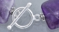 Preview: Closure,ring-bar-lock,diameter ca. 20 mm,length ca. 32 mm,925 Sterling Silver,item number 3513F (application example).