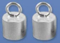 Preview: Ringhülsen,Länge ca. 10 mm,Innendurchmesser ca. 5,2 mm,925er Sterling Silber,2 Stücke,Artikelnummer 3529H-2.