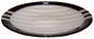 Preview: Glass platter,black,white,ivory,diameter ca. 36 cm,height ca. 4 cm,item number 110001,manufactured in our own studio in Goettingen,Germany.