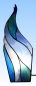 Preview: Table lamp,base lamp " Blue ",stained glass,sky blue,blue,turquoise green,height ca. 40 cm,item number 2093,front view,on.