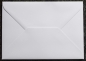 Preview: White envelope for folding card with Glasinsel® motif " Fir tree with red Christmas ball ",item number 130001w.