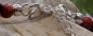 Preview: Extension chain with spring washer,length ca. 60 mm,link diameter ca. 4 mm,925 Sterling Silver,rhodium-plated,item number 3598ER (application example).