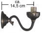 Preview: Wall bracket,antique,reach ca. 14,5 cm,socket E14.