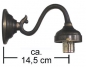 Preview: Wall bracket,antique,reach ca. 14,5 cm,socket E14.