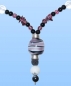 Preview: Glass beads necklace " Y - Pink ",length ca. 55 cm