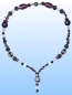 Preview: Glass beads necklace " Y - Pink ",length ca. 55 cm