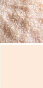 Bullseye medium frit,COE 90,opalescent,light peach cream,code 0034,ca. 100 g