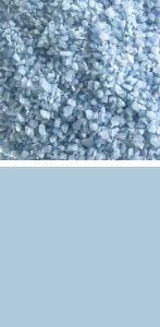 Bullseye medium frit,COE 90,opalescent,powder blue,code 0108,ca. 100 g