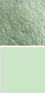 Bullseye fine frit,COE 90,opalescent,mint green,code 0112,ca. 100 g