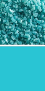 Bullseye coarse frit,COE 90,opalescent,turquoise blue,code 0116,ca. 100 g
