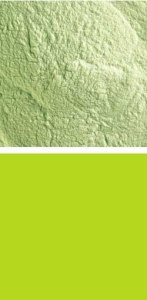 Bullseye powder,COE 90,opalescent,spring green,code 0126,ca. 100 g