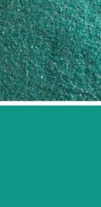 Bullseye fine frit,COE 90,opalescent,teal green,code 0144,ca. 100 g