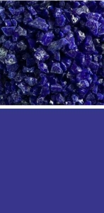 Bullseye coarse frit,COE 90,opalescent,deep cobalt blue,code 0147,ca. 100 g