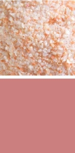 Bullseye medium frit,COE 90,opalescent,salmon pink,code 0305,ca. 100 g